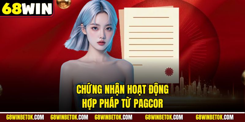 Chứng nhận hoạt động hợp pháp từ PAGCOR
